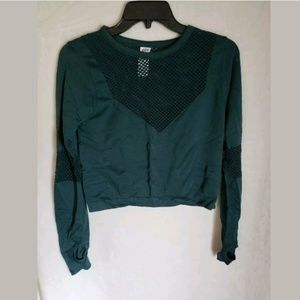 Lab joy women's long sleeve crop top size L (CC)